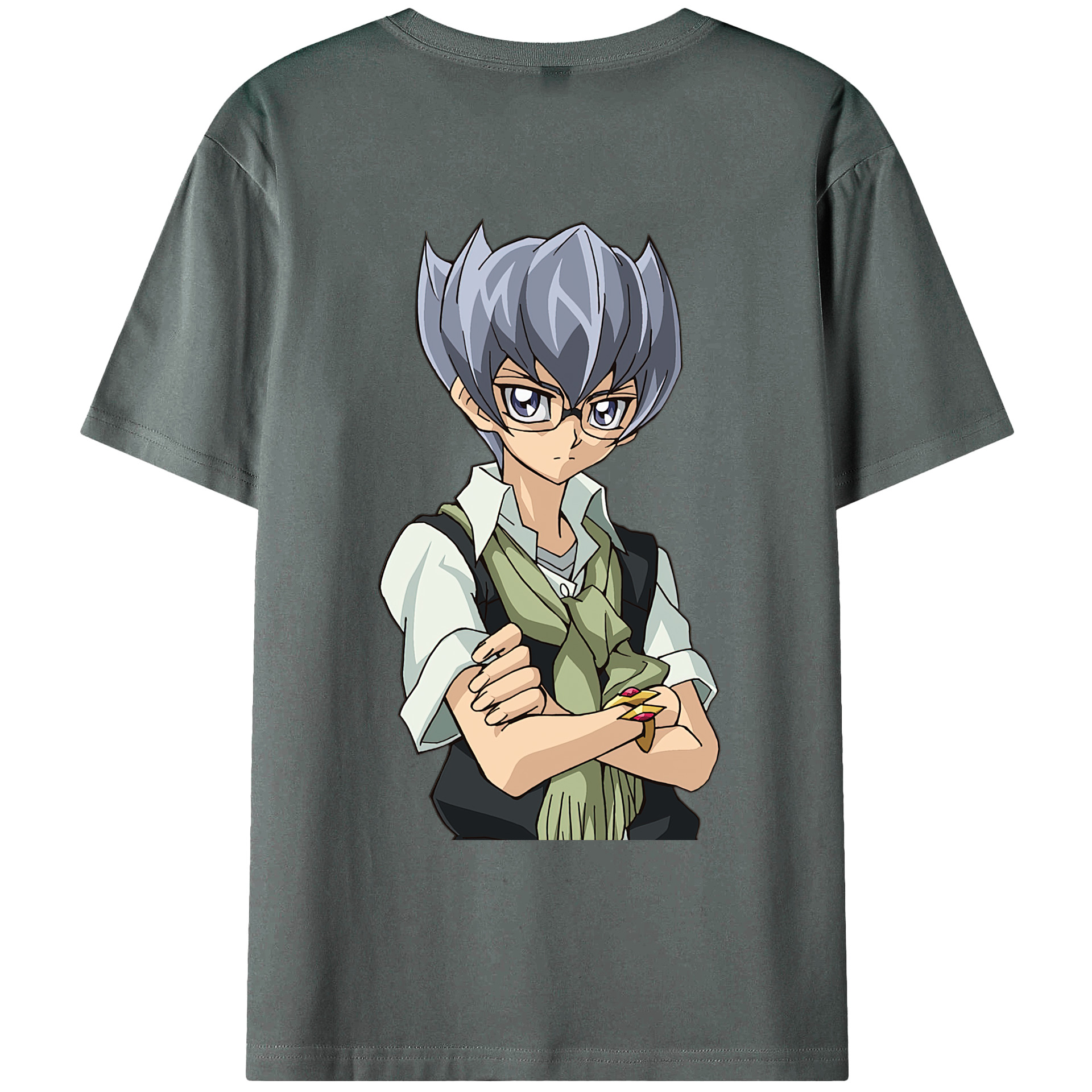 （画像用） 遊☆戯☆王 Yu-Gi-Oh! 綿100％ メンズ半袖Tシャツ（バックプリント） 通気性